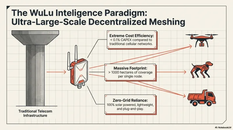 ZeroX Junction Node connecting to drones, robot dogs, and trucks